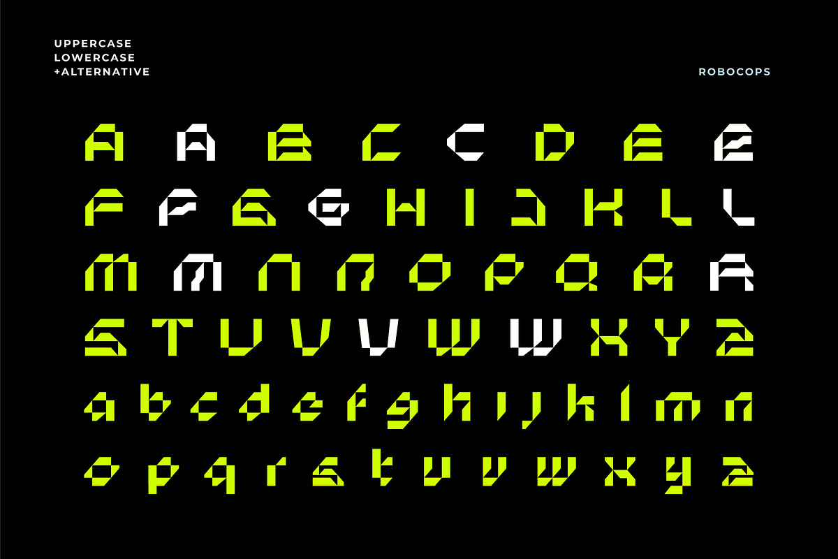 Robocops - Futuristic Font, a Sans Serif Font by limitype (Photo 10 of 14)
