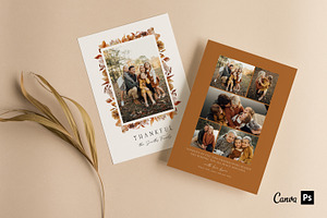 Thanksgiving Card Template FA005