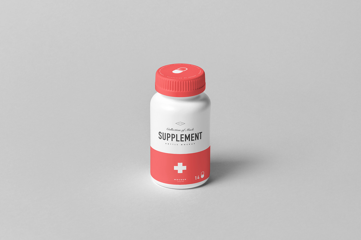 Supplement Jar & Box Mock-Up 5, a Cups & Container Mockup by Yogurt86 (Photo 12 of 12)