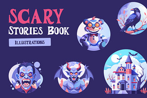 Scary Stories Book Illustrations, a Person Illustration by Brickclay
