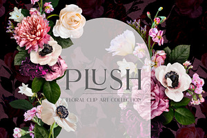 Plush Floral Clip Art