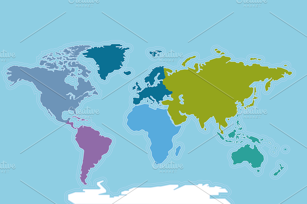 Collection of World Vector Maps, an Education Illustration by ÁRTICA (Photo 4 of 4)
