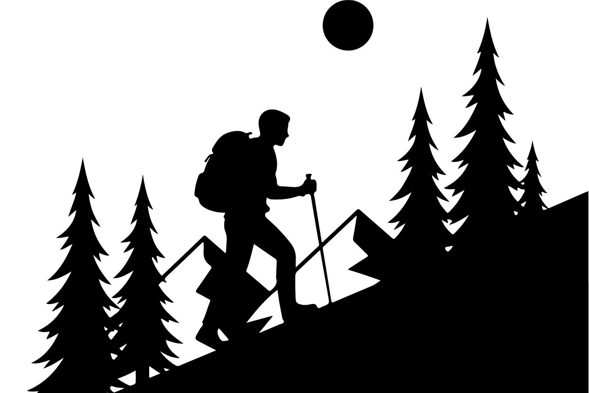 Hiking Silhouette Bundle, an Illustration by balal (Photo 8 of 20)