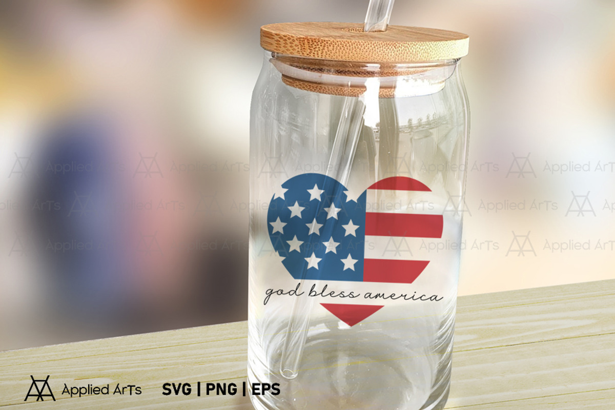 God Bless America, 4th of July SVG, an Object Graphic by Applied Arts (Photo 7 of 9)