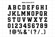 Mia Ben - Varsity Font Canva Frames, a Script Font by Jozoor (Thumbnail 6 of 7)