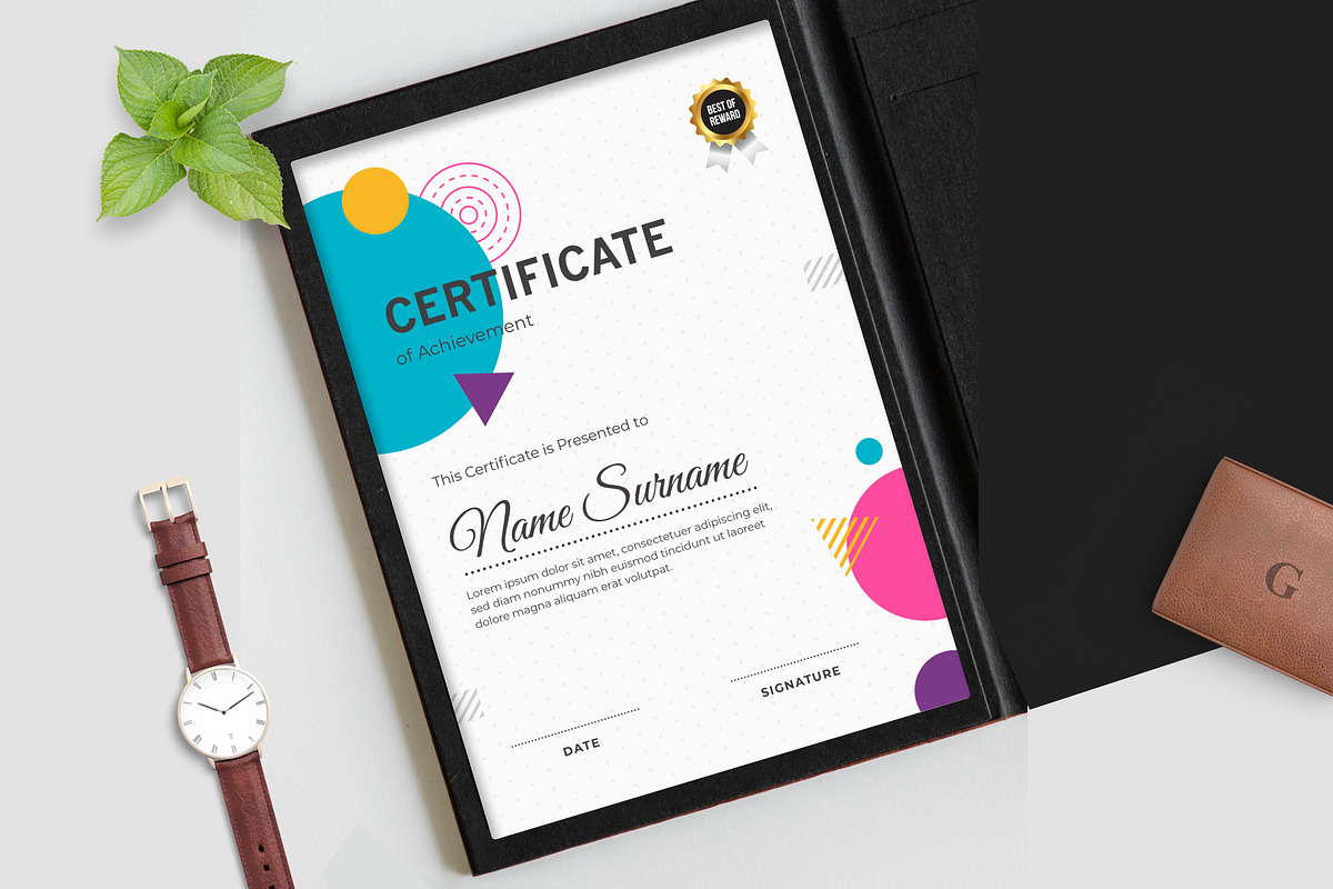 Certificate Template, a Stationery Template by Panen Creative (Photo 2 of 3)