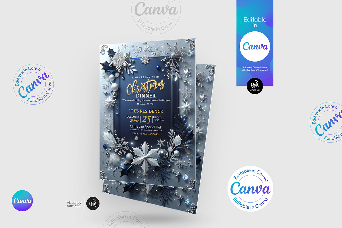 Christmas Flyer Template, a Flyer Template by Aam360 (Photo 2 of 5)