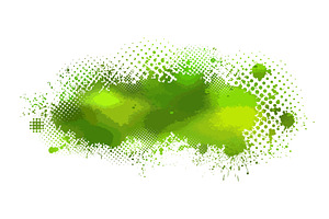 Splatter Paint Texture . Green Spray, a Texture Illustration by Nenahliadava Design