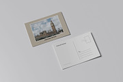 A6 Postcard Mockup, a Books & Magazine Mockup by Pexelyou (Thumbnail 4 of 6)
