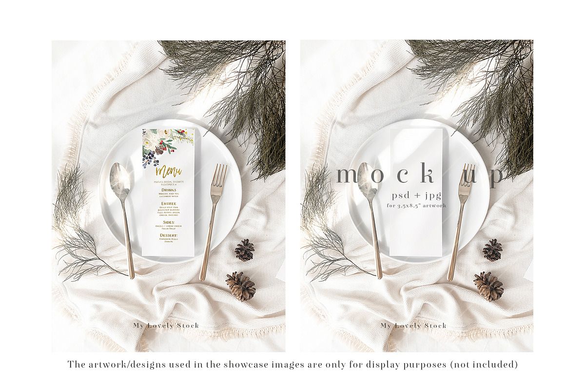 Winter Minimalist Invitation Mockups, an Invitation Template by My Lovely Stock (Photo 7 of 8)