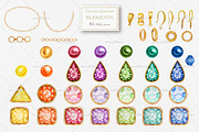 Crystal gold Jewelry Watercolor, an Object Graphic by svetlanaARTdreams (Thumbnail 2 of 14)