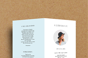 Funeral Program Template - Printable