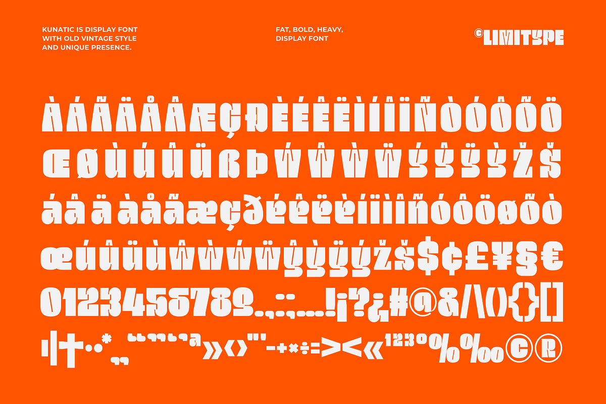 Kunatic - Retro Bold Font, a Sans Serif Font by limitype (Photo 12 of 13)