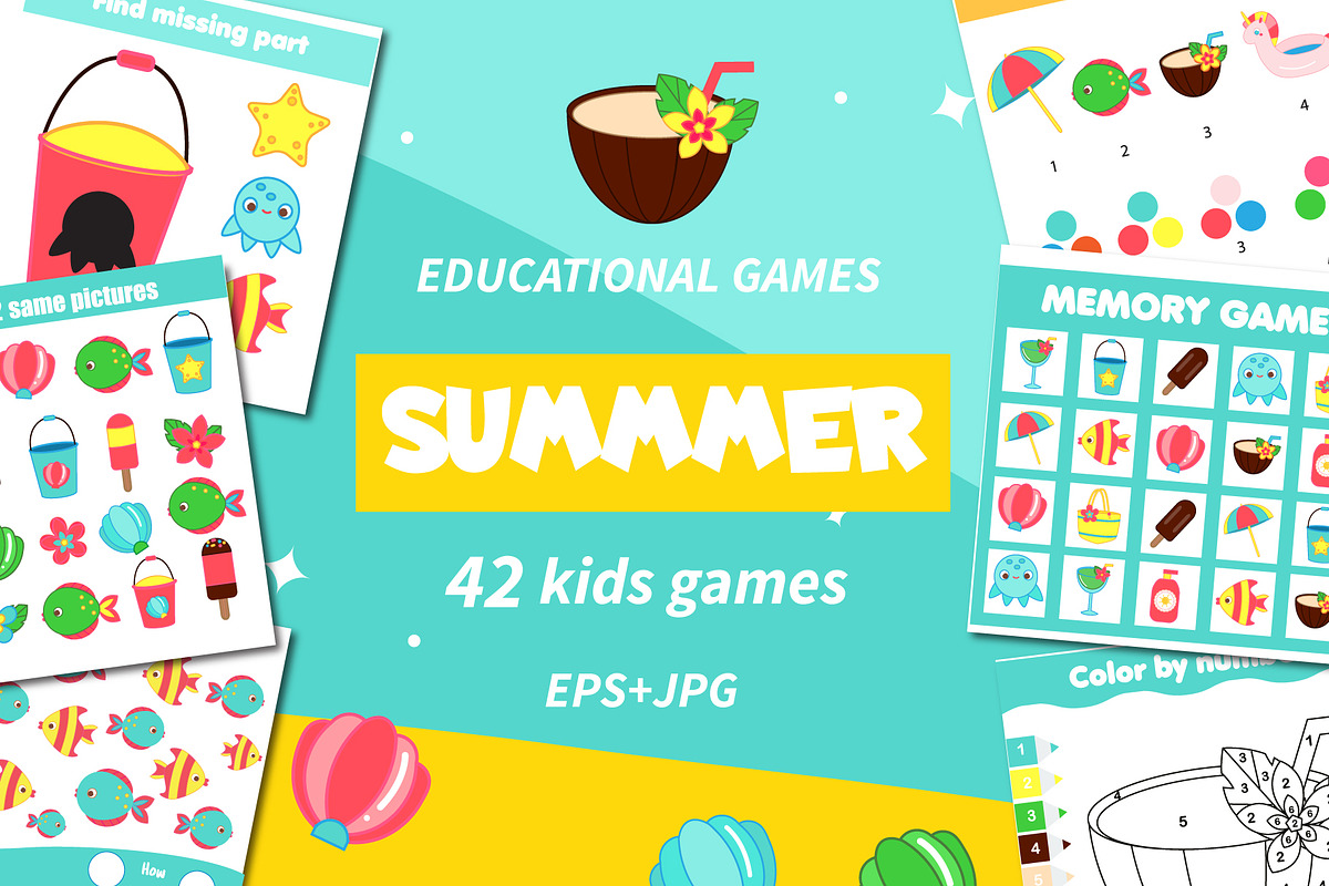 Summer holidays educational games, an Education Illustration by Bunny's ...