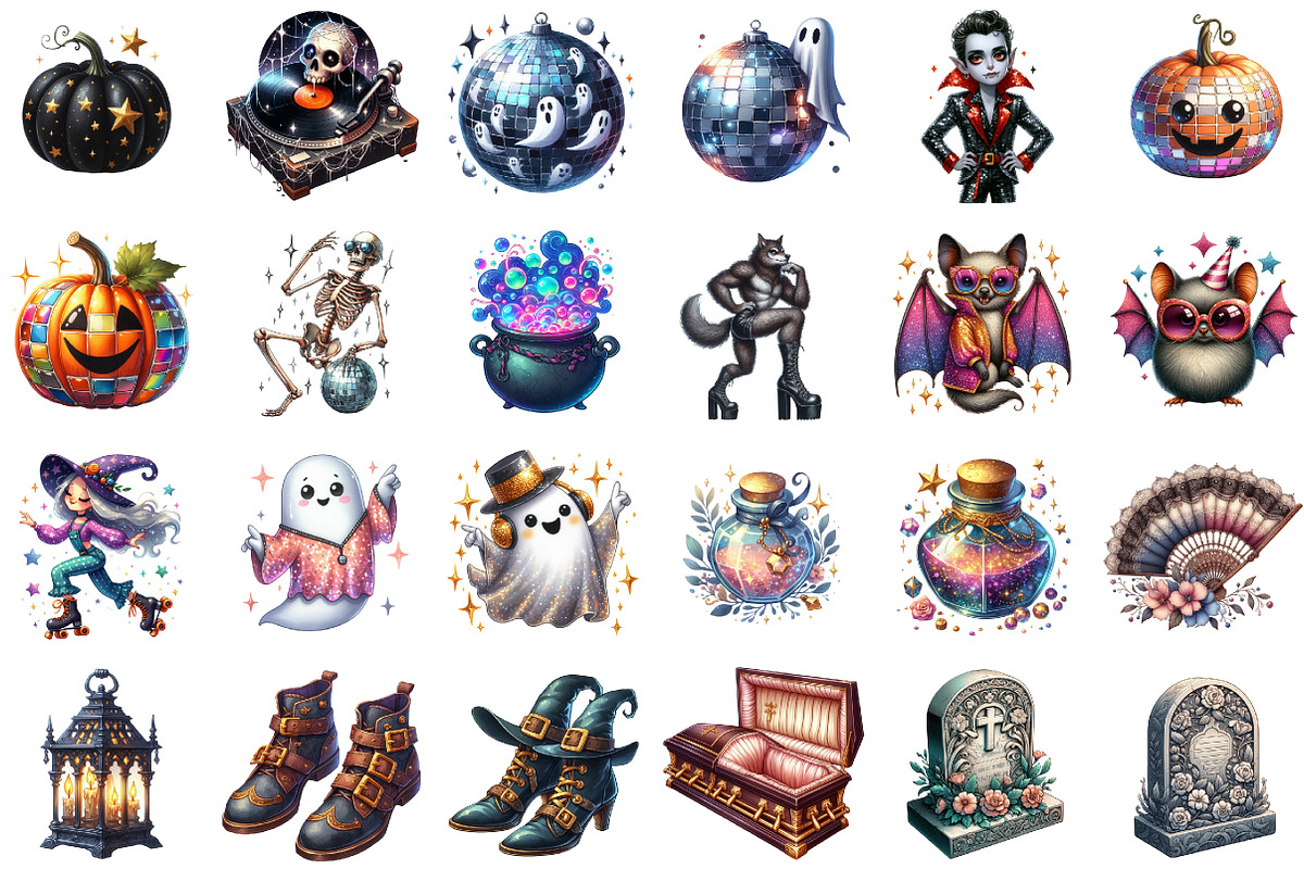 Elegant Halloween Clipart, an Illustration by Sublimation Artist (Photo 2 of 6)