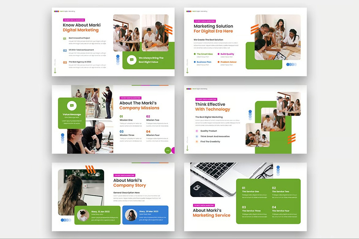 Marki - Digital Marketing Keynote, a Presentation Template by Fit-tee (Photo 2 of 6)