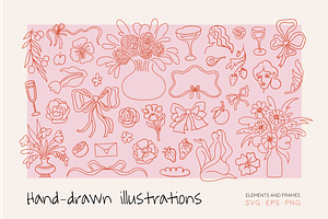 Hand-drawn illustrations, a Graphic by venimo