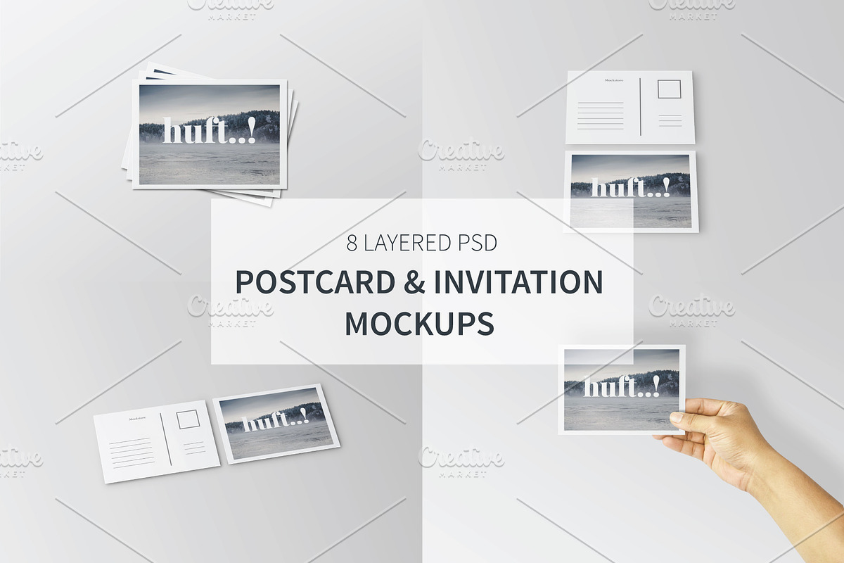 Postcard & Invitation Mockups, a Print Template by Mockstore (Photo 12 of 12)