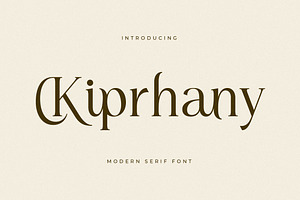 Kiprhany Modern Serif Font