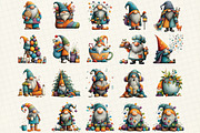 Quirky Christmas Gnome Clipart, an Illustration by DreamCafeArt (Thumbnail 2 of 6)