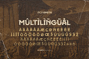 Iron Smith - Dirty Stamp Font, a Sans Serif Font by ikiiko (Thumbnail 7 of 7)