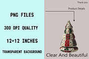Vintage Retro Patchwork Christmas Tr, an Illustration by SVGArt (Thumbnail 3 of 8)