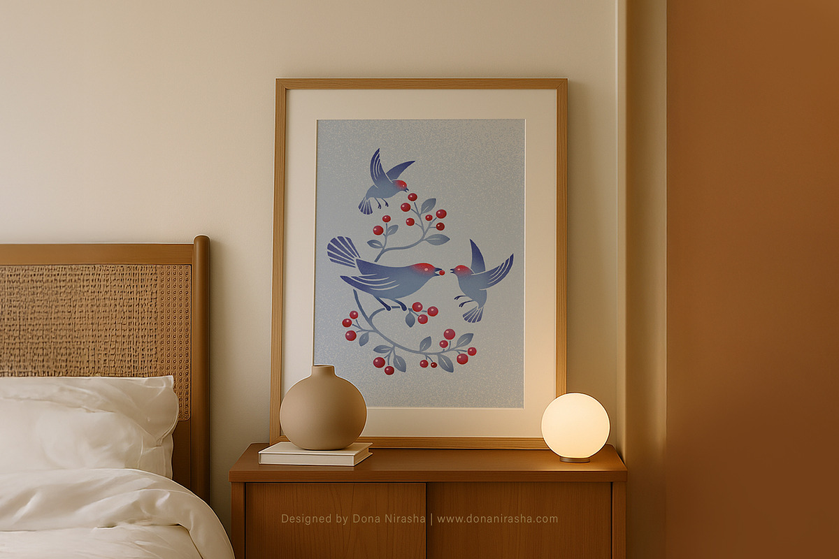Berry Chorus - Illustration, a Decorative Illustration by BloomToLife By Dona (Photo 4 of 6)