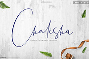 Chalisha Modern Calligraphy, a Script Font by Teweka (Thumbnail 1 of 12)