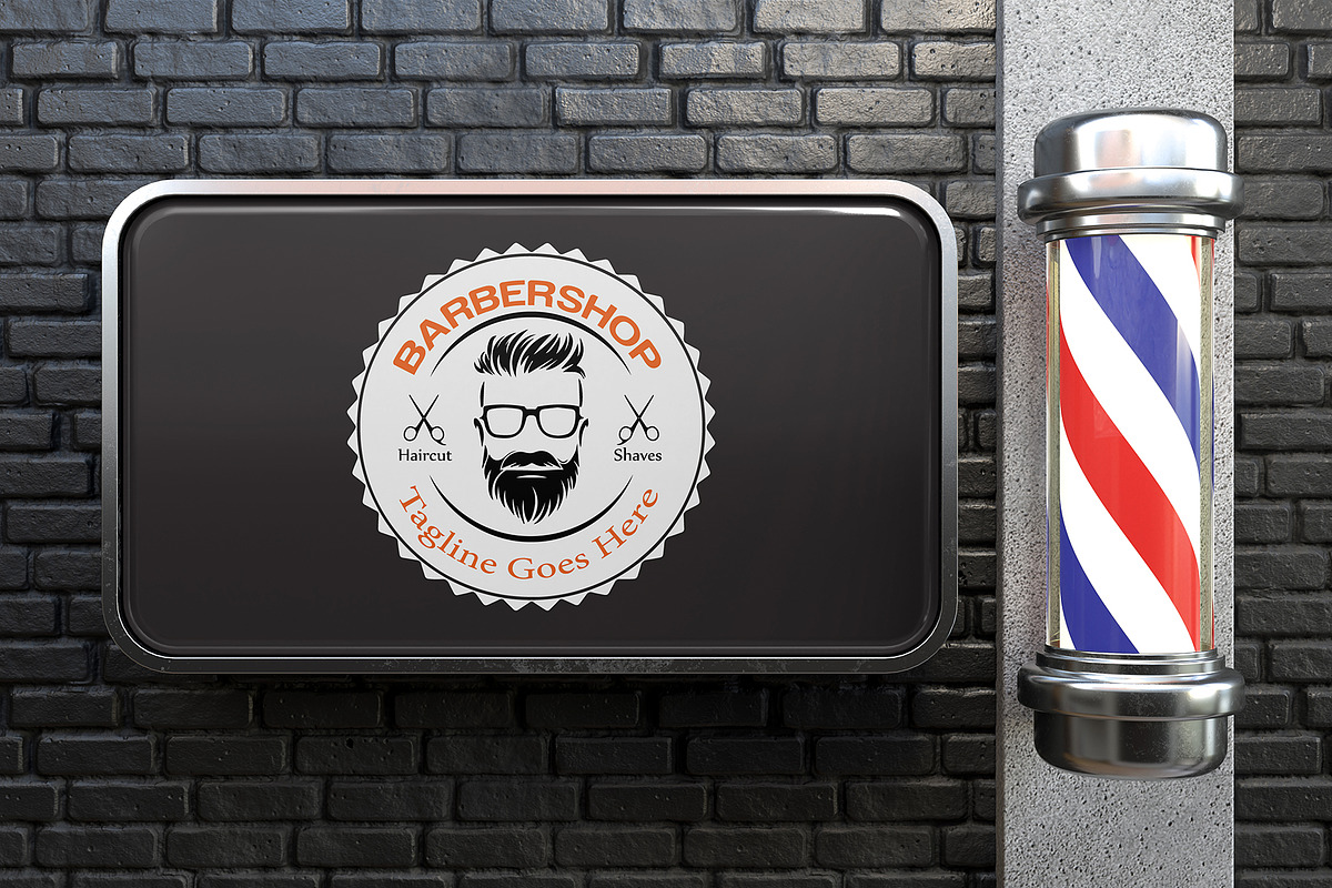 Luxury Barbershop Logo Design, a Branding & Logo Template by YUDesignStore (Photo 8 of 8)