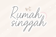 Rumah Singgah A Monoline Script, a Script Font by Allouse Studio (Thumbnail 1 of 10)