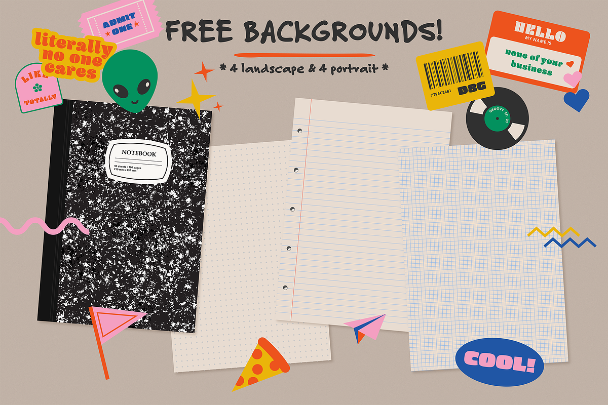 Nostalgia Sticker Pack, an Education Illustration by Creativity Bucketlist (Photo 5 of 5)
