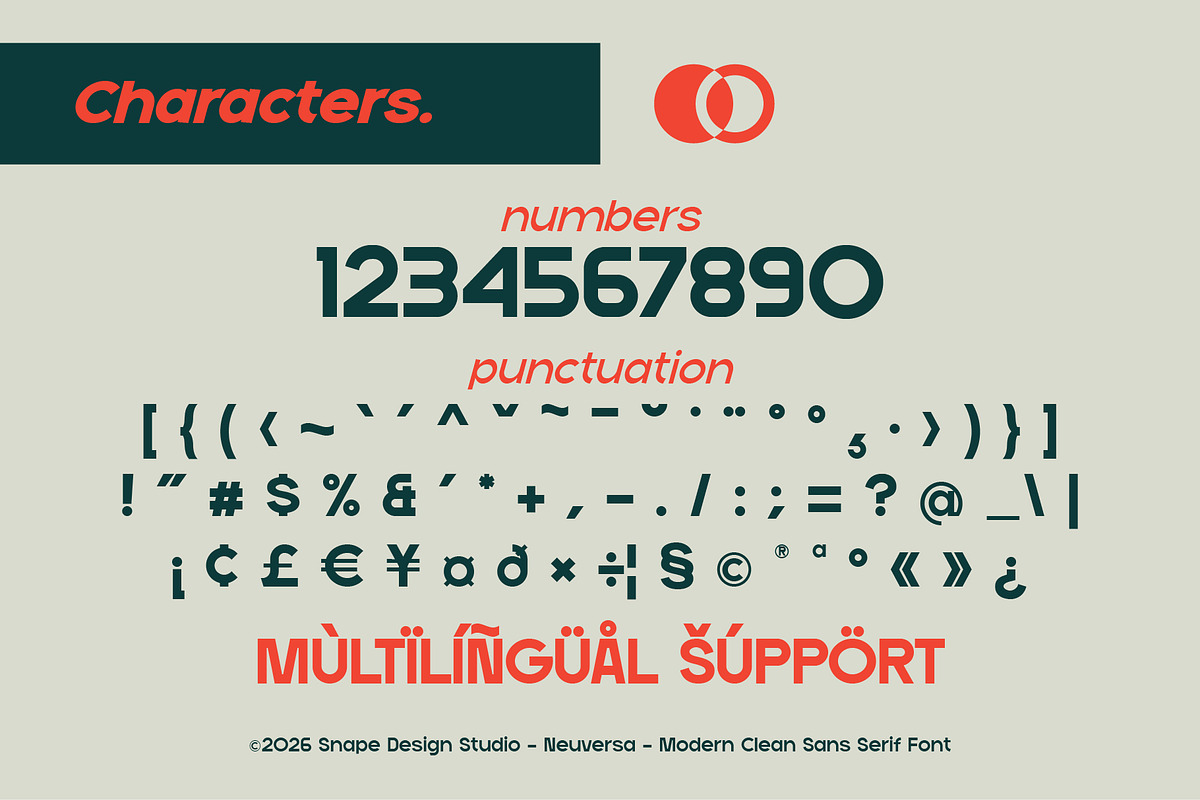 Neuversa - Modern Sans Serif Font, a Sans Serif Font by Snape Design Studio (Photo 4 of 12)