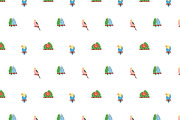 Cute parrot birds seamless patterns, a Pattern Graphic by Good Studio (Thumbnail 3 of 6)
