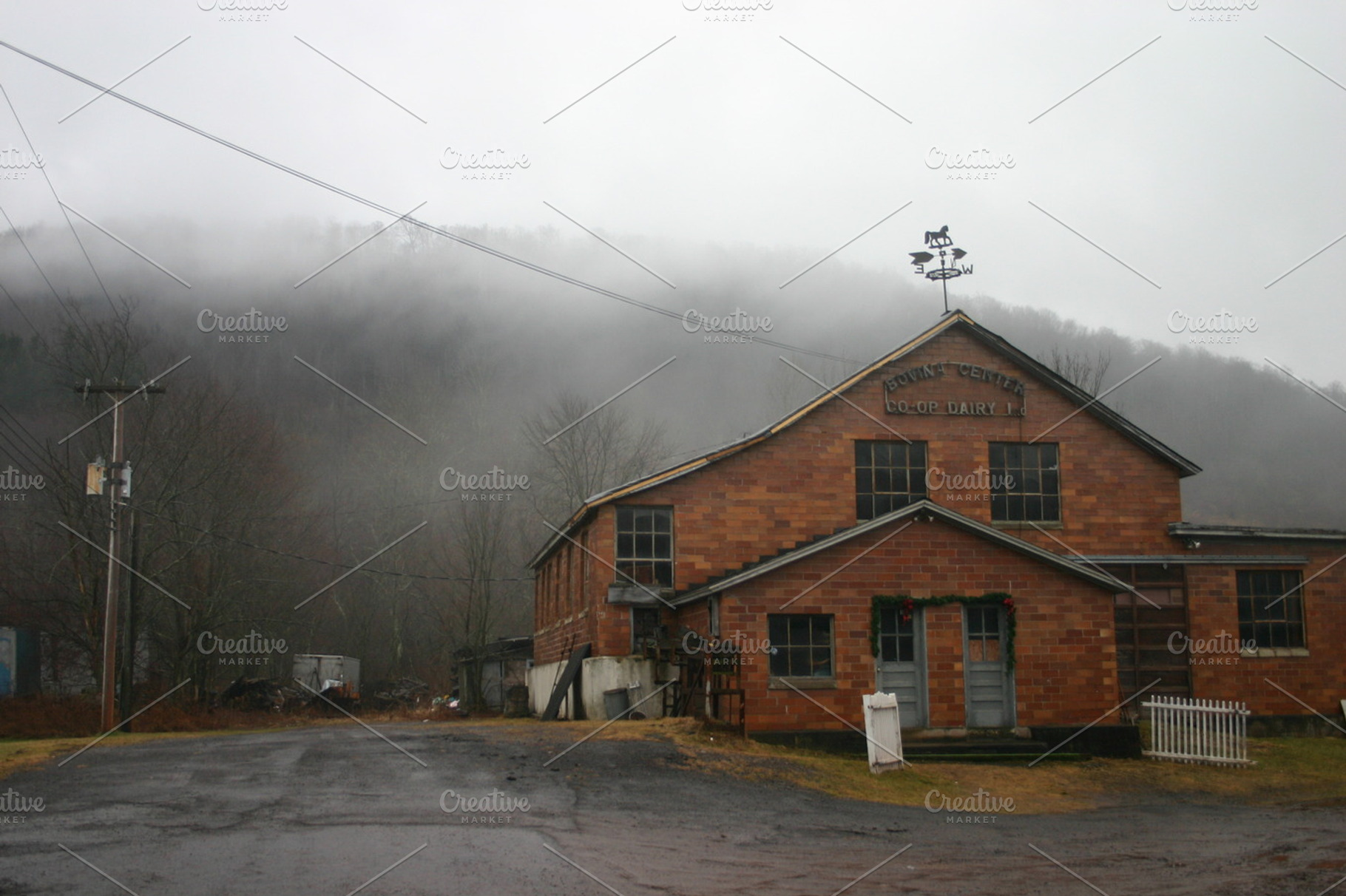Farmland containing farm, country, and fog, an Arts & Entertainment Photo by Shop Worth