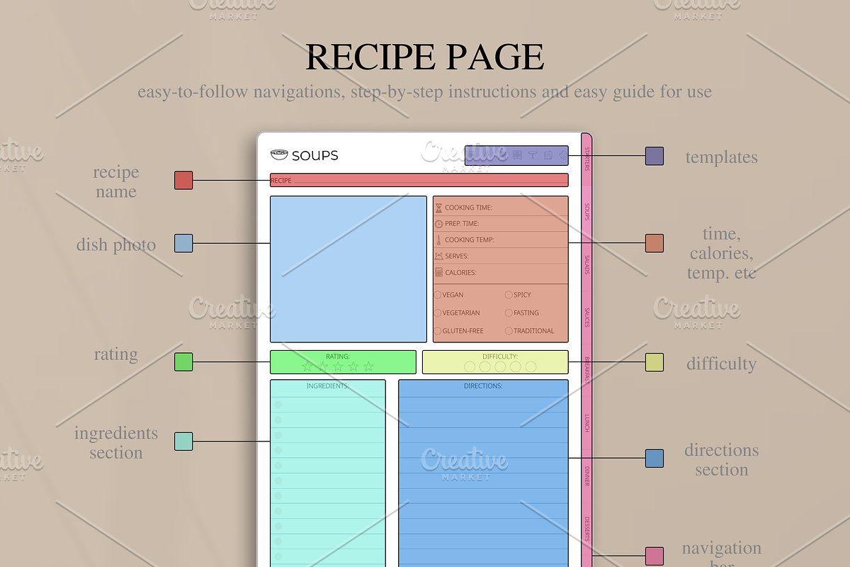 Digital Recipe Book, a Templates & Theme by Digital_Mind (Photo 5 of 9)