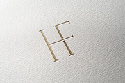 HF monogram logo, a Branding & Logo Template by LINKED LETTERS STUDIO (Thumbnail 1 of 3)