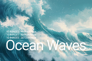 Ocean Waves, a Decorative Illustration by h.utomo
