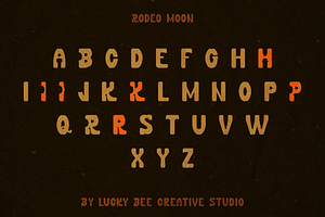 Rodeo Moon A Western Slab Serif Font