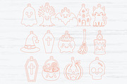Halloween Laser Cut Bundle SVG, an Object Graphic by Rose Art (Thumbnail 2 of 3)