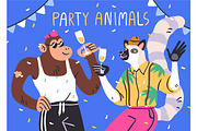 Happy birthday cards with animals, an Animal Illustration by Good Studio (Thumbnail 5 of 11)