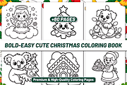 BOLD EASY CUTE CHRISTMAS COLORING, a Seasonal Illustration by Design Station (Thumbnail 2 of 6)