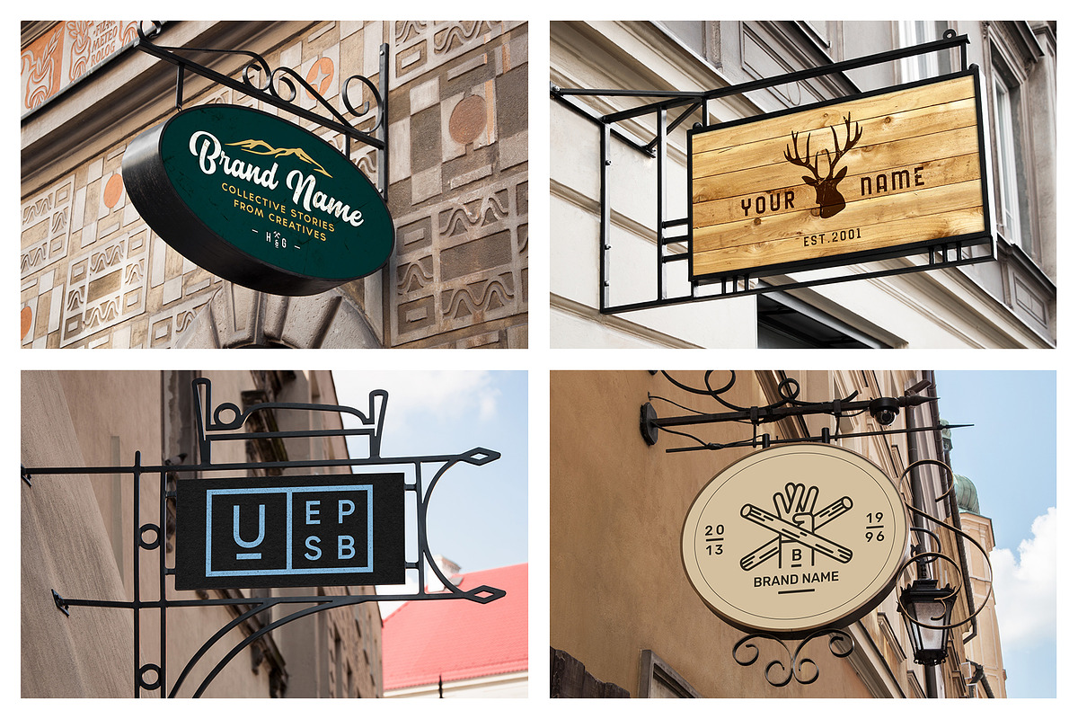 Outdoor Signage Mockups, an Advertising Mockup by MockupForest (Photo 5 of 6)