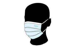 Surgical Mask - Mockup Template