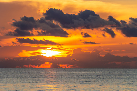 landscape sunset from the beach, a Nature Photo by Maria Kray