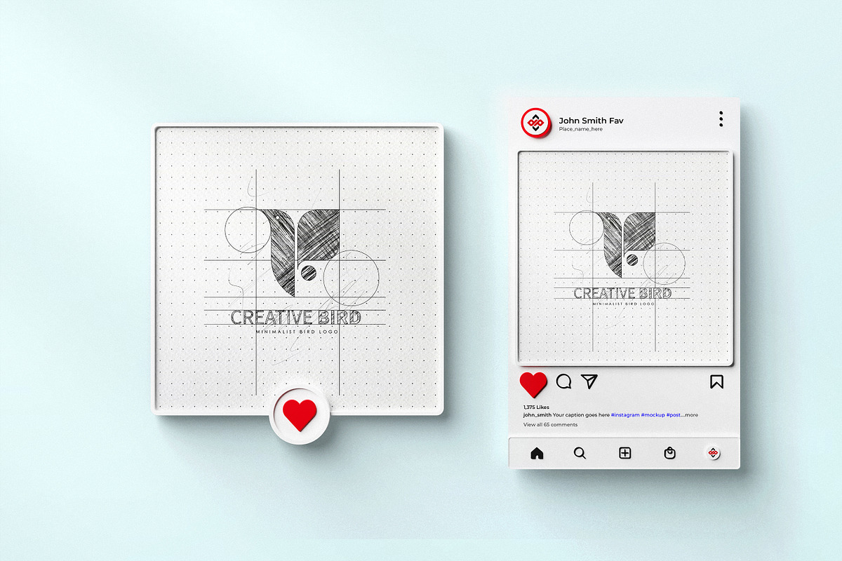 Pencil Sketch Logo Mockup V2, a Mockup by INTENTFX (Photo 2 of 14)