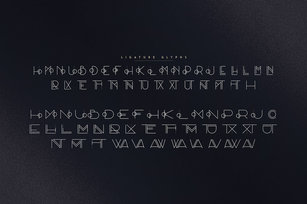 Monday Boulevard - Art Deco Typeface preview 8
