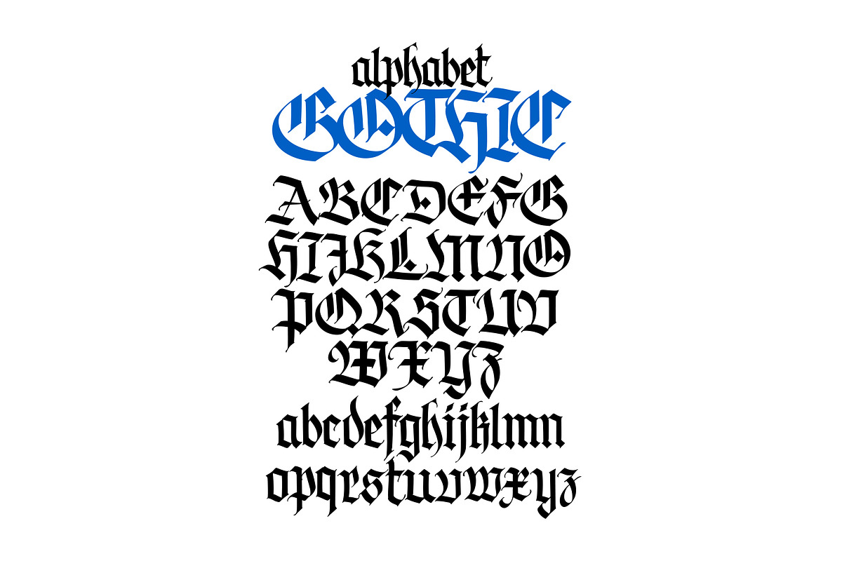 Gothic vector letters, an Object Graphic by GeekClick (Photo 5 of 8)