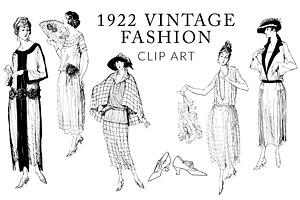 Vintage Fashion Clipart
