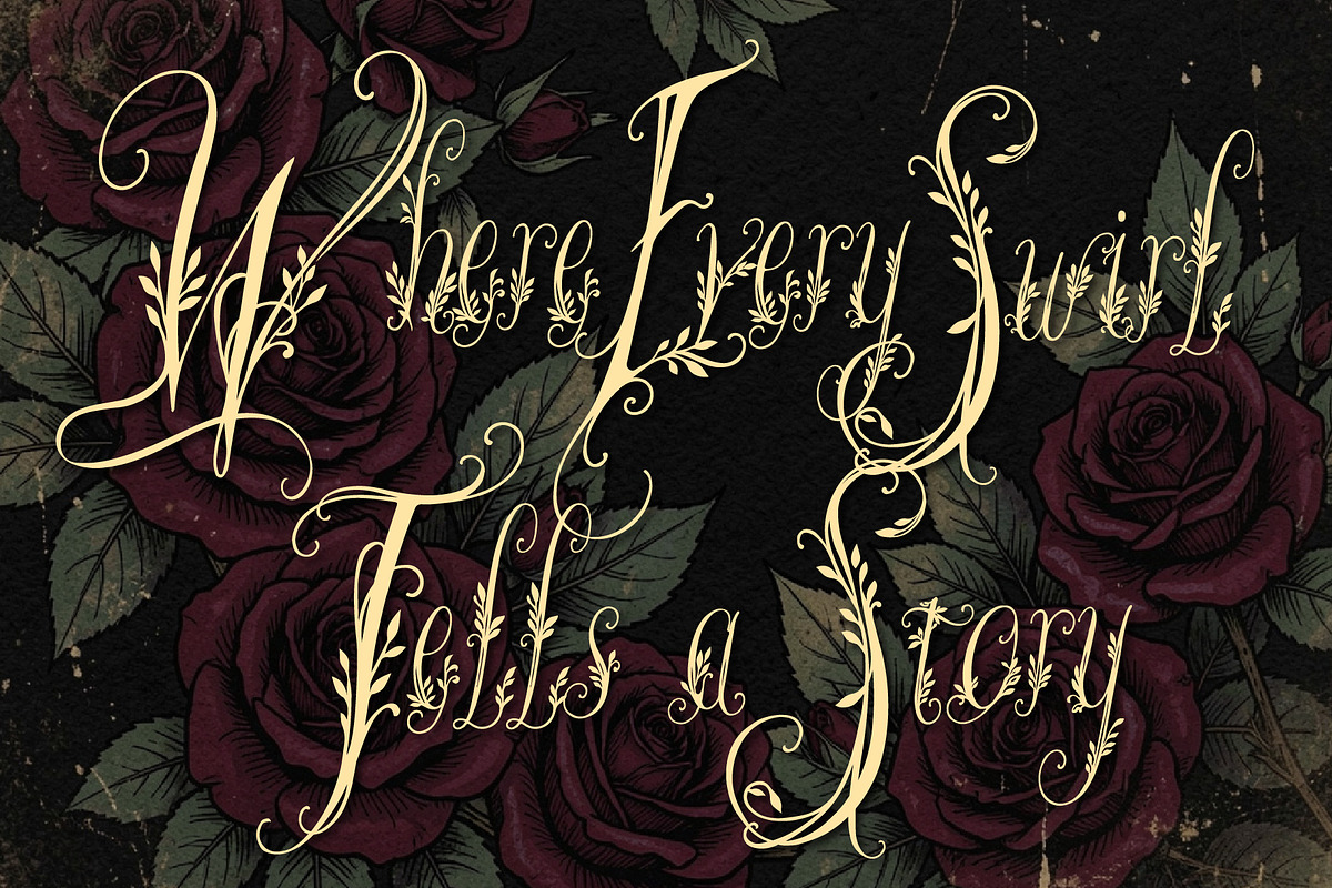 Wanderin Autumn Artisan Floral font, a Script Font by HypeWorksCo (Photo 15 of 28)