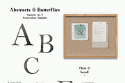 Abstract Butterflies Watercolor Set, a Texture Illustration by Ines Beatriz (Thumbnail 9 of 10)